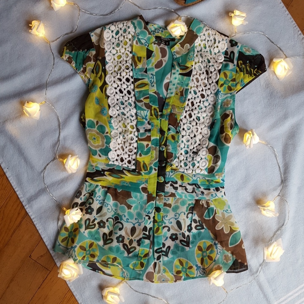 Xoxo sheer blouse